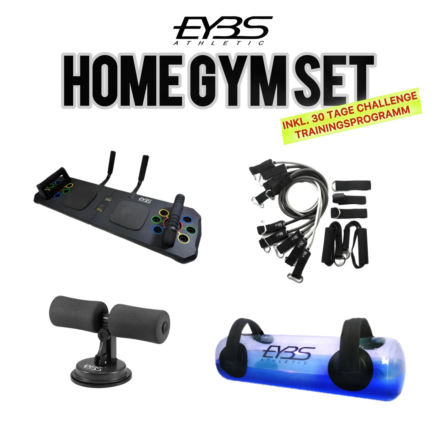 Home Gym Set - Kompaktes Fitnessstudio für Zuhause (kostenloser Versand) ⭐️ inkl. 30 Tage Trainingsprogramm